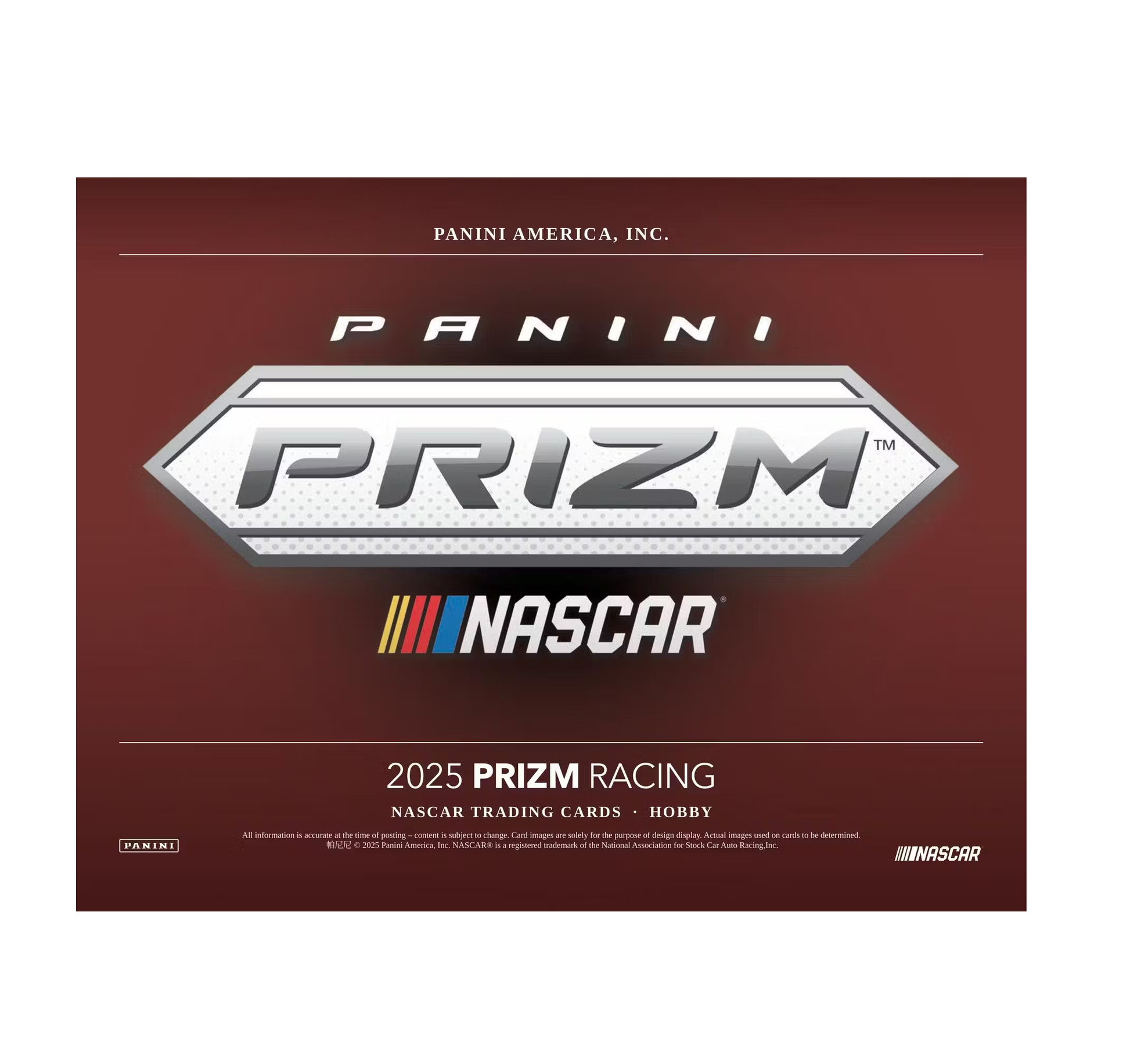 2025 Panini Prizm Racing Hobby Box
