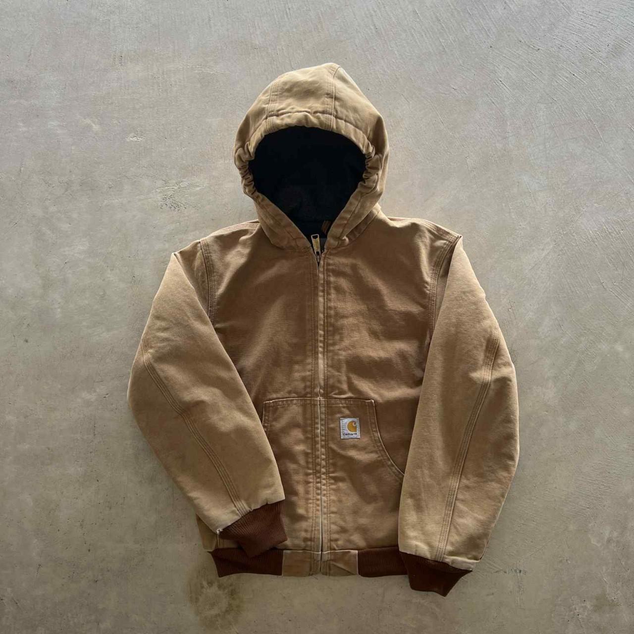 Vintage Tan Carhartt Jacket Size Youth L