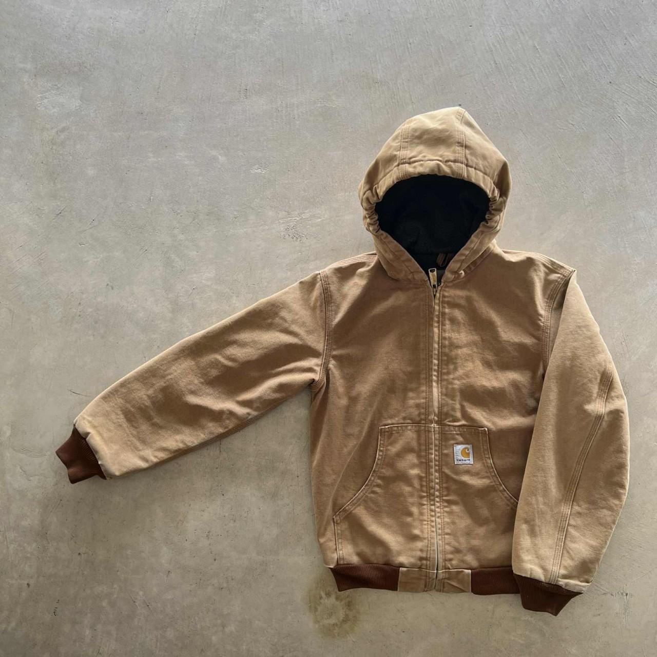 Vintage Tan Carhartt Jacket Size Youth L