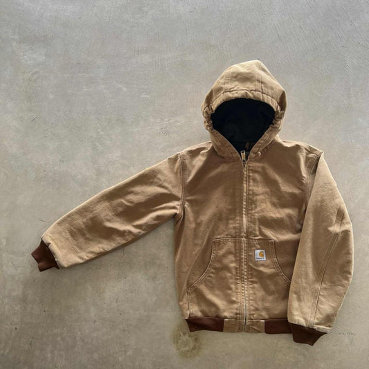 Vintage Tan Carhartt Jacket Size Youth L