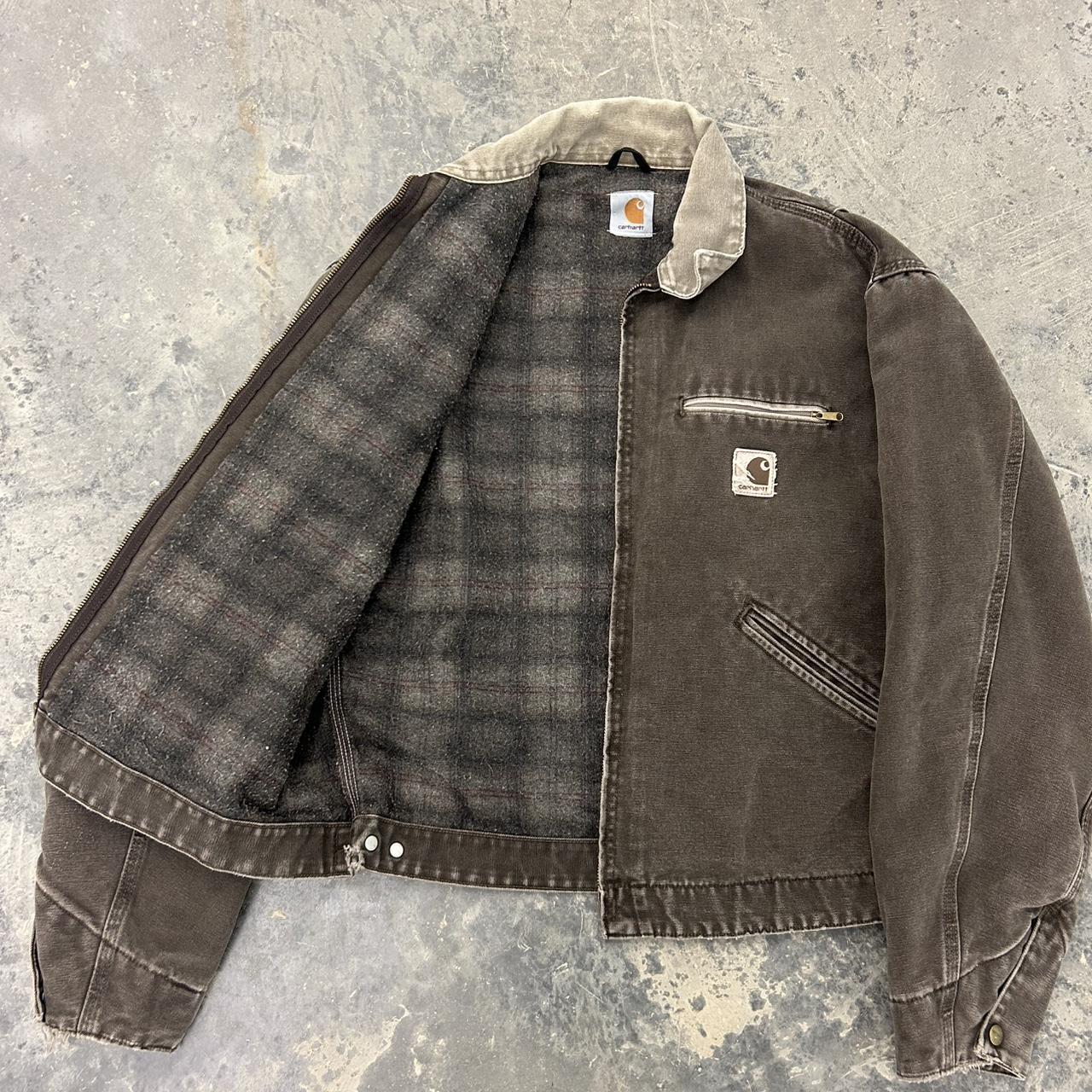 Carhartt Men's Brown and Black Jacket