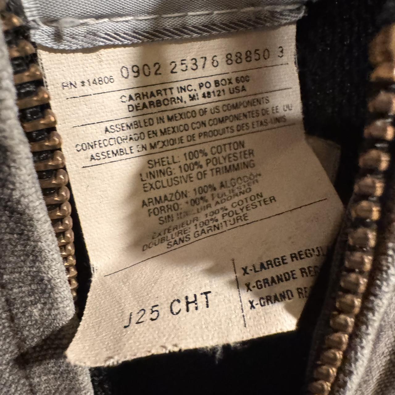 Carhartt Men's Brown and Grey Jacket