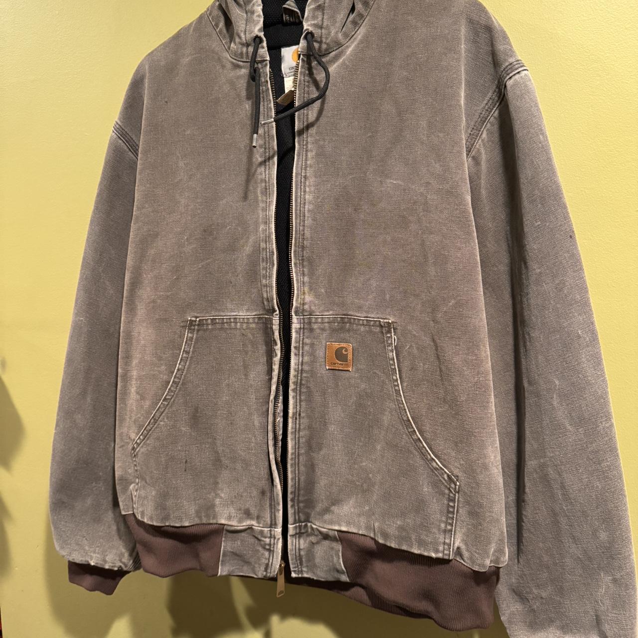 Carhartt Men's Brown and Grey Jacket