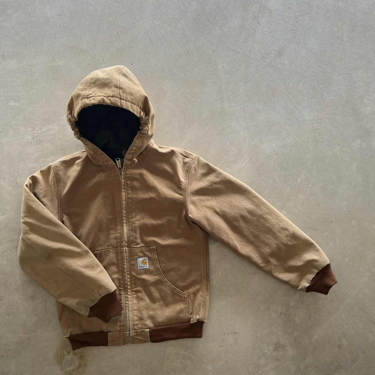 Vintage Tan Carhartt Jacket Size Youth L