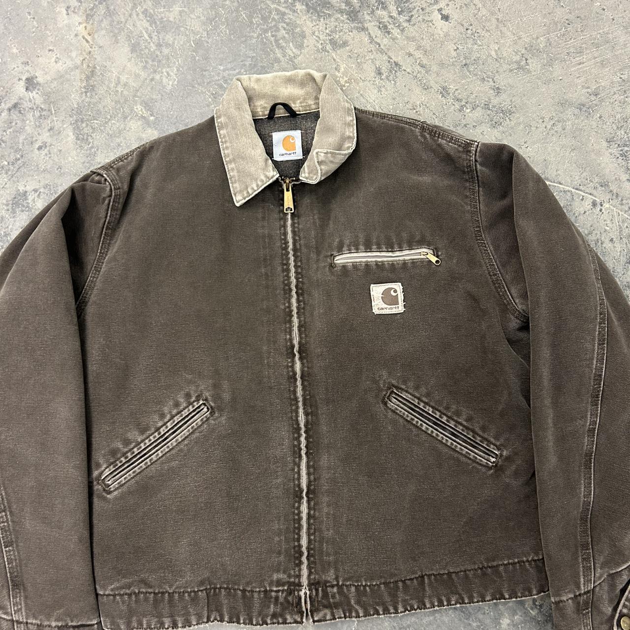 Carhartt Men's Brown and Black Jacket