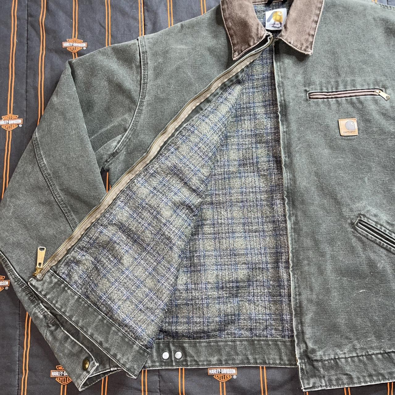 Carhartt Men's Green and Black Jacket