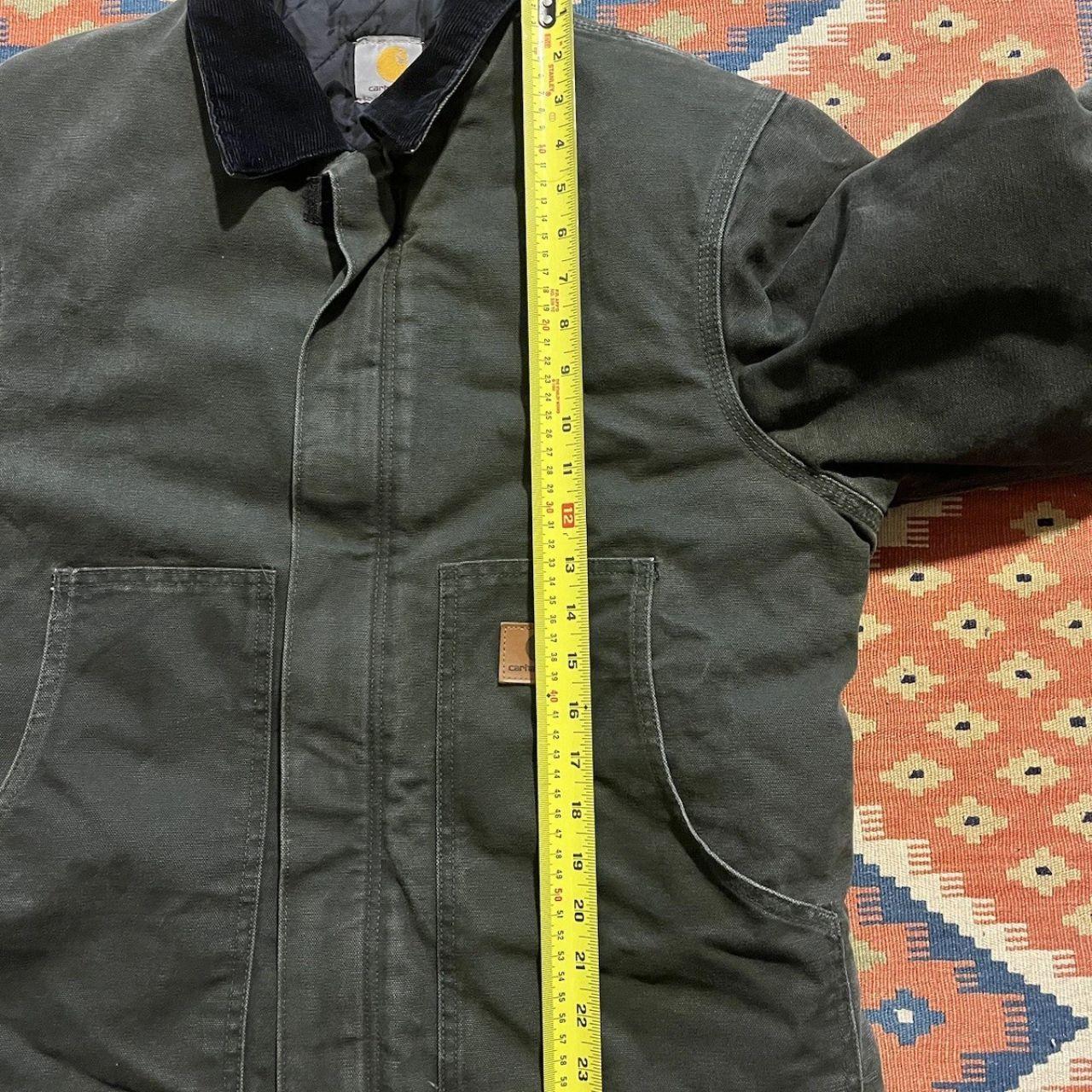 Vintage Carhartt Jacket Medium Faded Moss Green Arctic Detroit Chore J22 MOS