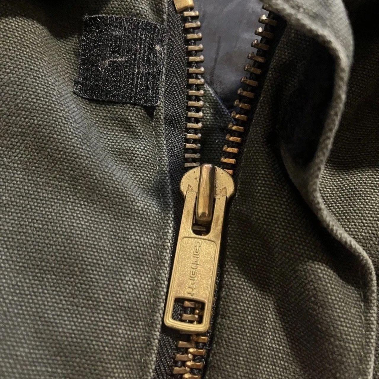 Vintage Carhartt Jacket Medium Faded Moss Green Arctic Detroit Chore J22 MOS