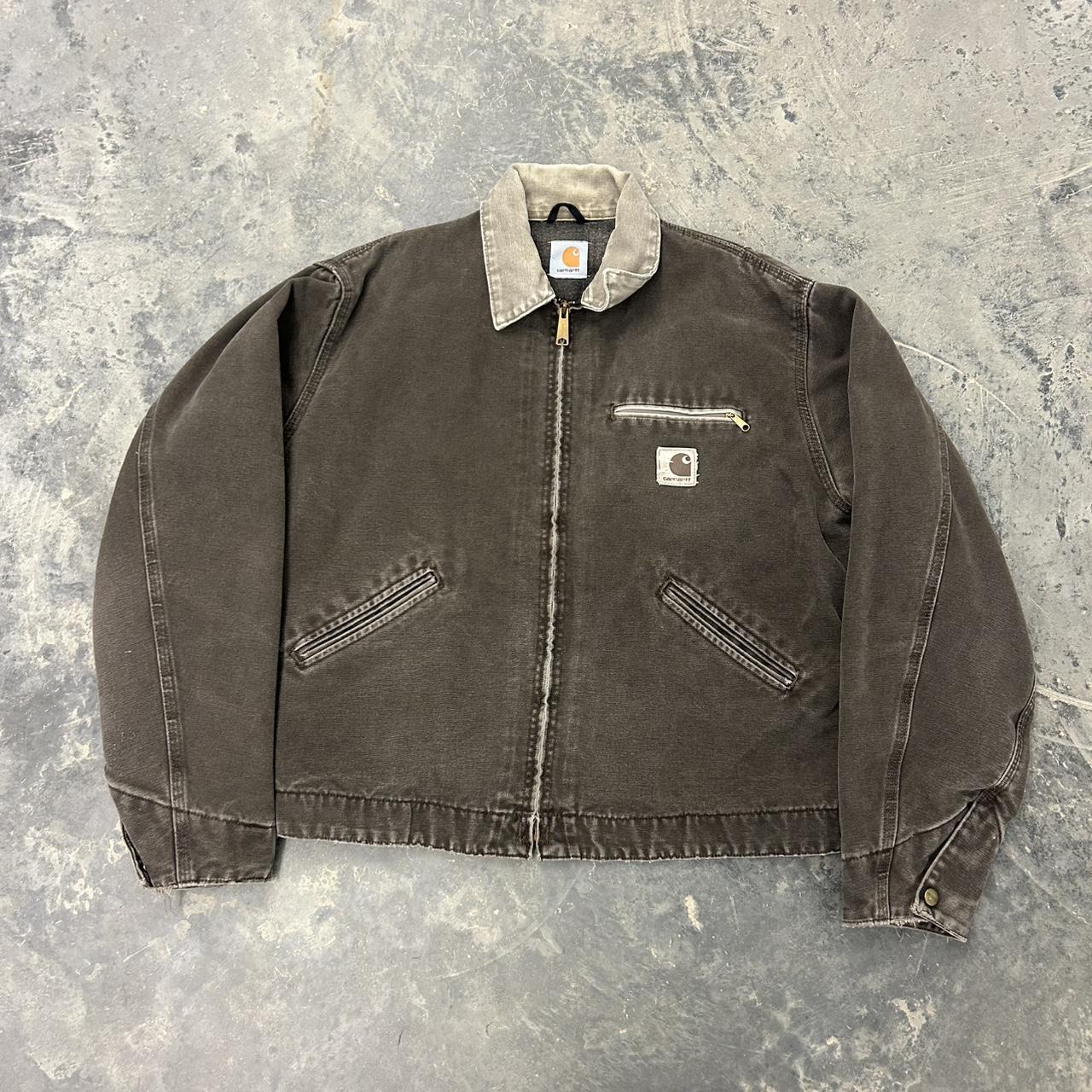 Carhartt Men's Brown and Black Jacket