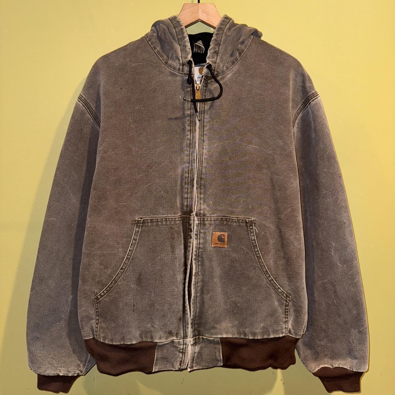 Carhartt Men's Brown and Grey Jacket