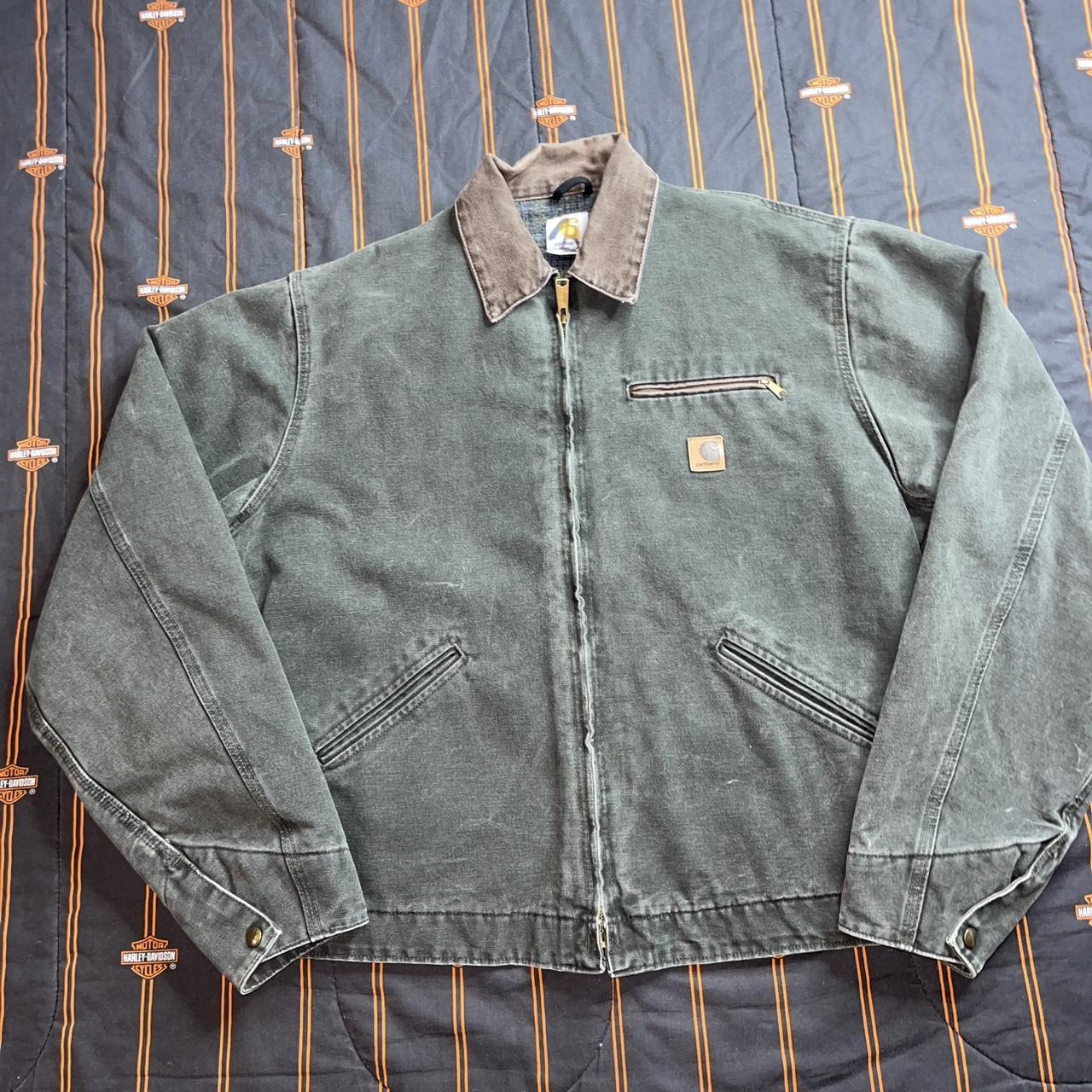 Carhartt Men's Green and Black Jacket