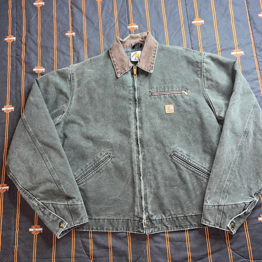 Carhartt Men's Green and Black Jacket