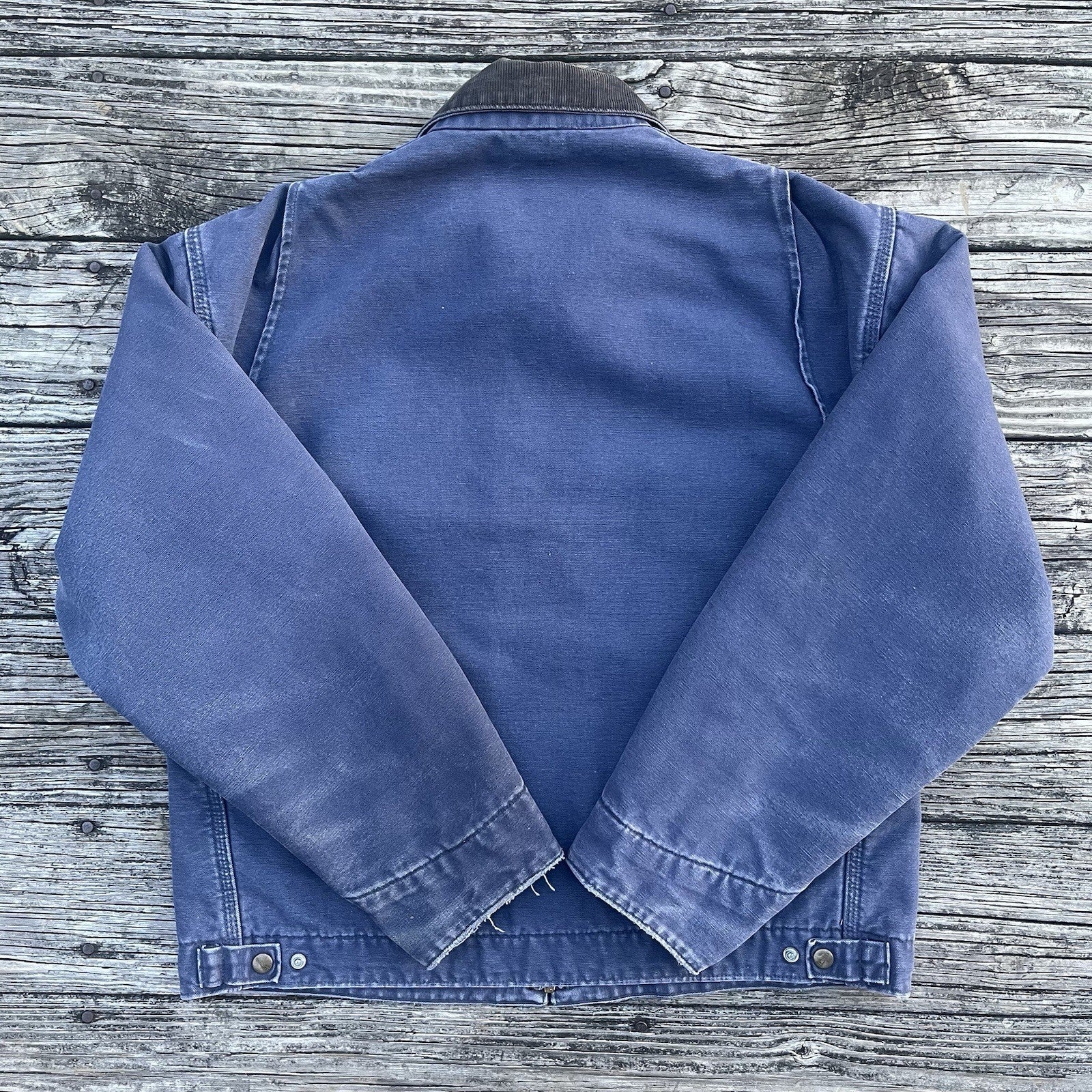 vintage 90’s carhartt j60 ptl aztec lined detroit jacket in petrol size large