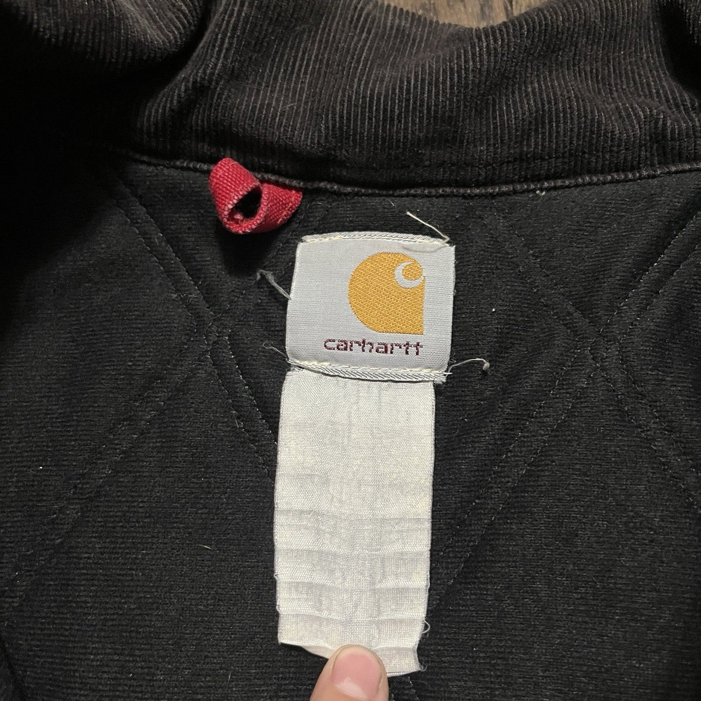 Vintage Red Santa Fe Carhartt Jacket Quilted Lined Barn Coat Size Large Rare