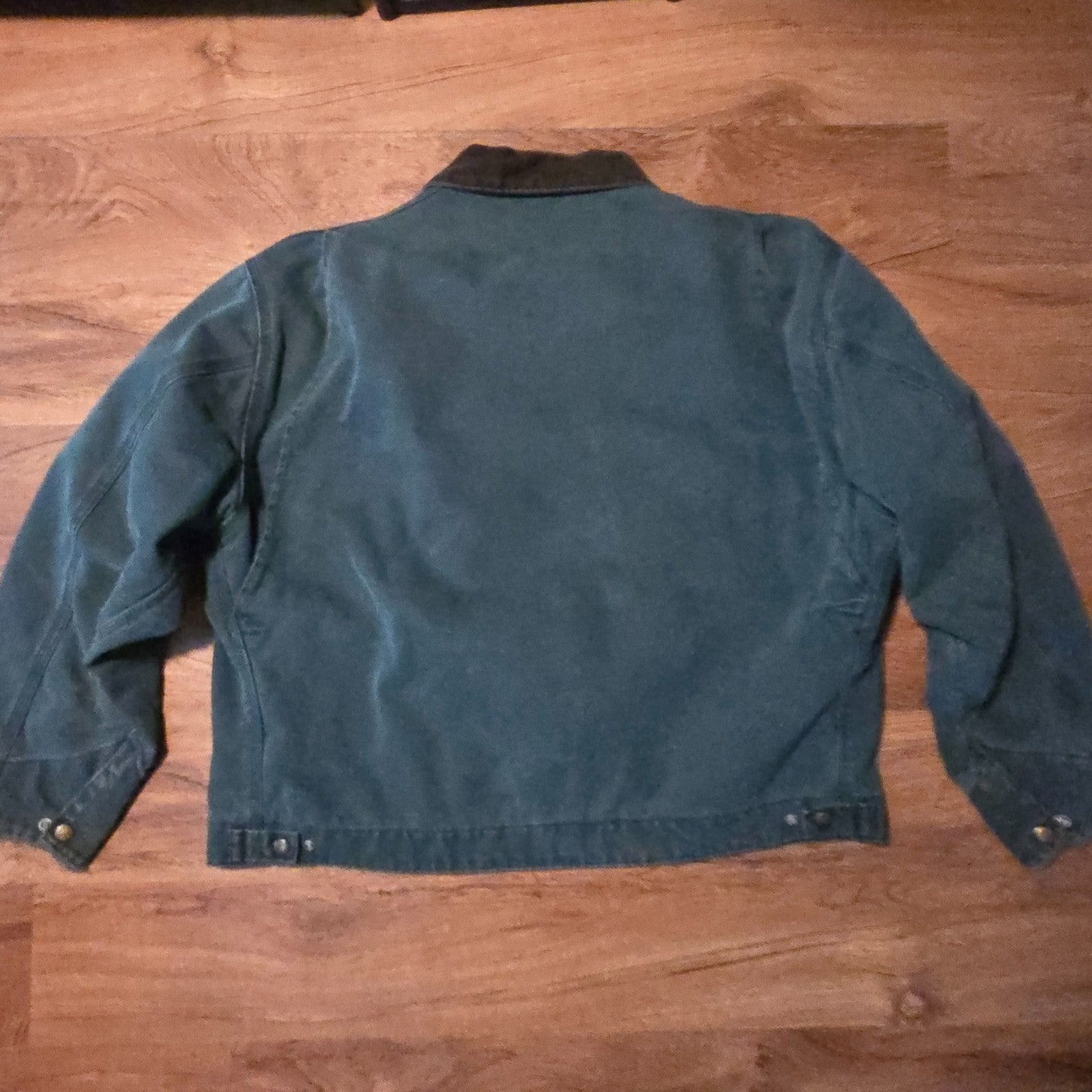 Vintage Carhartt Detroit Jacket J43 HTG Mens 2XL Green Plaid Lined Y2K