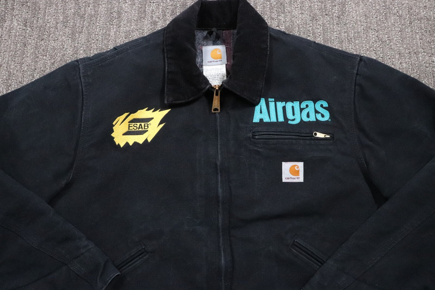 Carhartt VTG USA Detroit Jacket Blanket Lined Men's 40 Reg(medium) Black J01