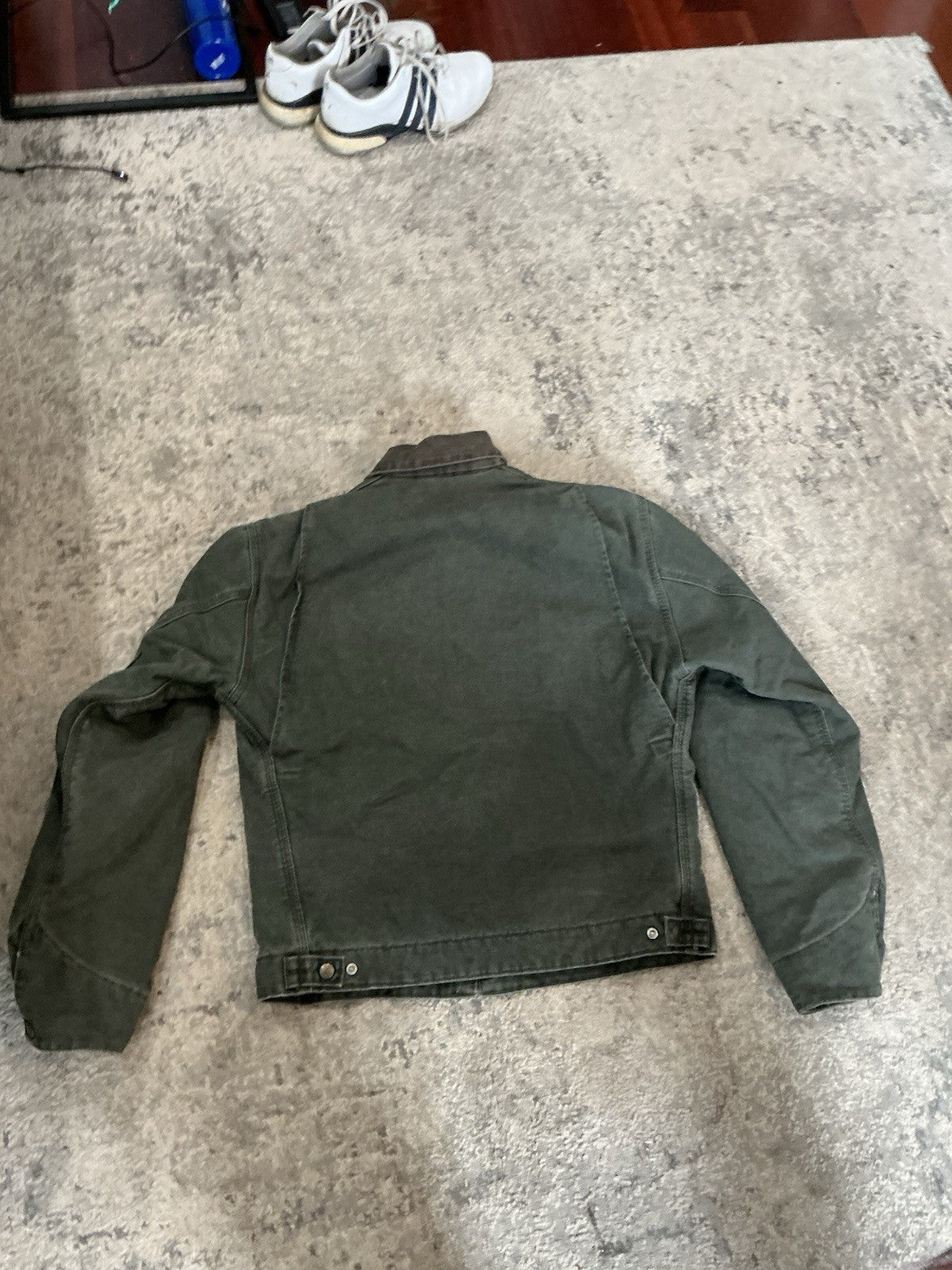 Green Carhartt Detroit Jacket J97 Tag Size M. 24x26. Made In USA. Vintage