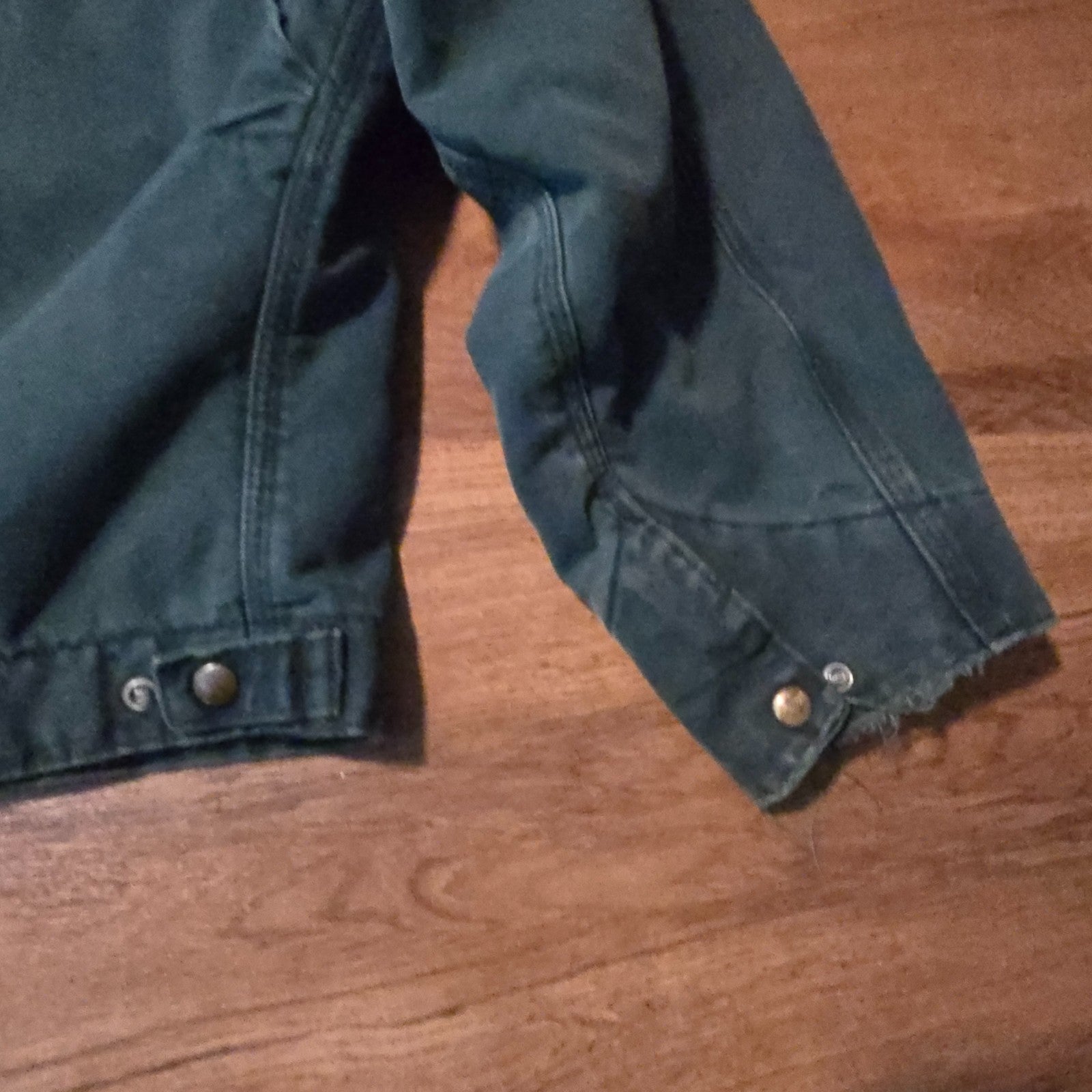 Vintage Carhartt Detroit Jacket J43 HTG Mens 2XL Green Plaid Lined Y2K