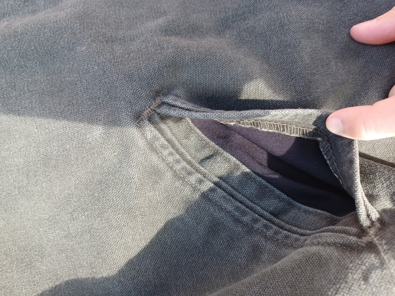 Vintage Carhartt J97 MOS Detroit Jacket Size Large Moss Green Blanket Lined Rare