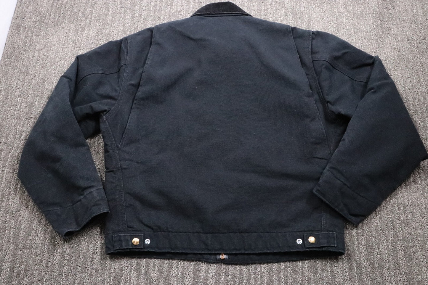 Carhartt VTG USA Detroit Jacket Blanket Lined Men's 40 Reg(medium) Black J01