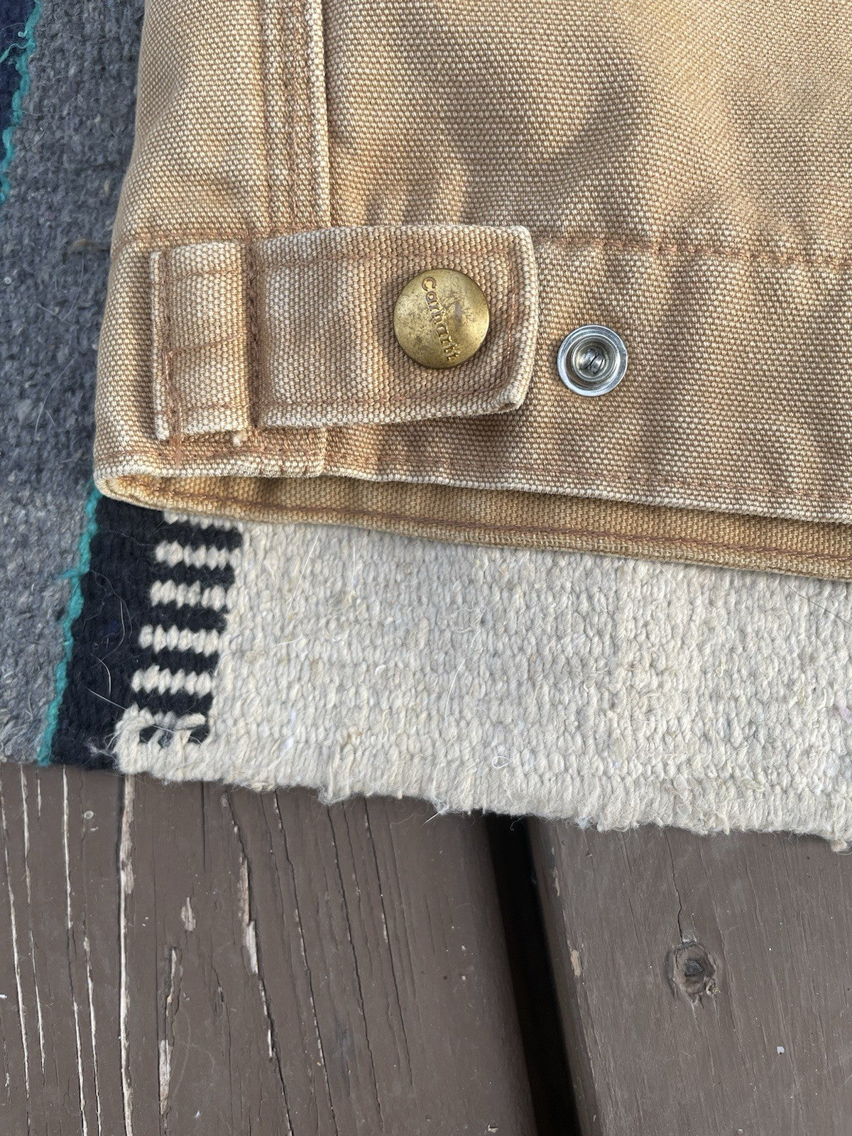 Carhartt Men’s J01 BRN Vintage Detroit Jacket Size 44 Fits Medium-Large