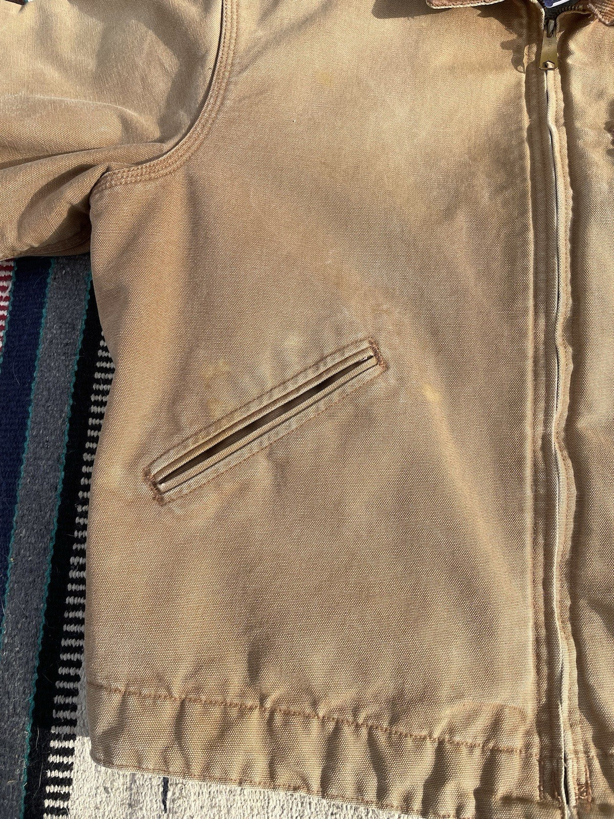 Carhartt Men’s J01 BRN Vintage Detroit Jacket Size 44 Fits Medium-Large