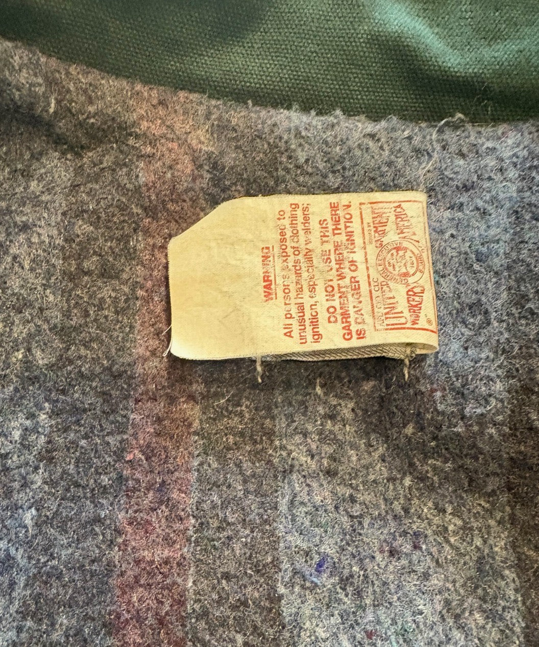 Vintage CARHARTT JB143 Blanket Lined Men's Jacket Hunter Green Large Detroit USA