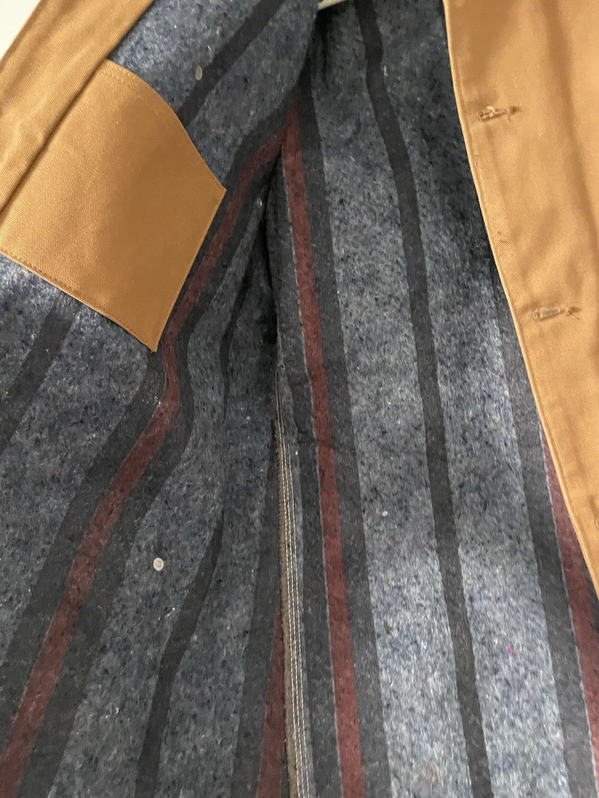 EUC Vintage Carhartt Mens Canvas Blanket Lined Chore Jacket 6BLCT  40 Tall USA