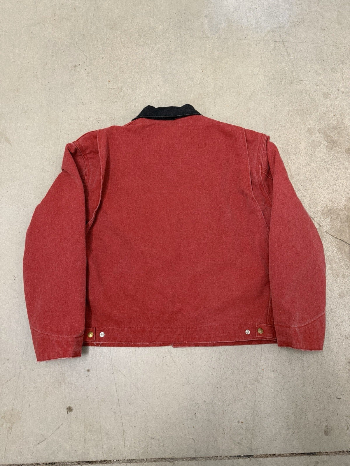 Vintage Carhartt J97 CRI Crimson Red Detroit Jacket Medium Rare Size USA