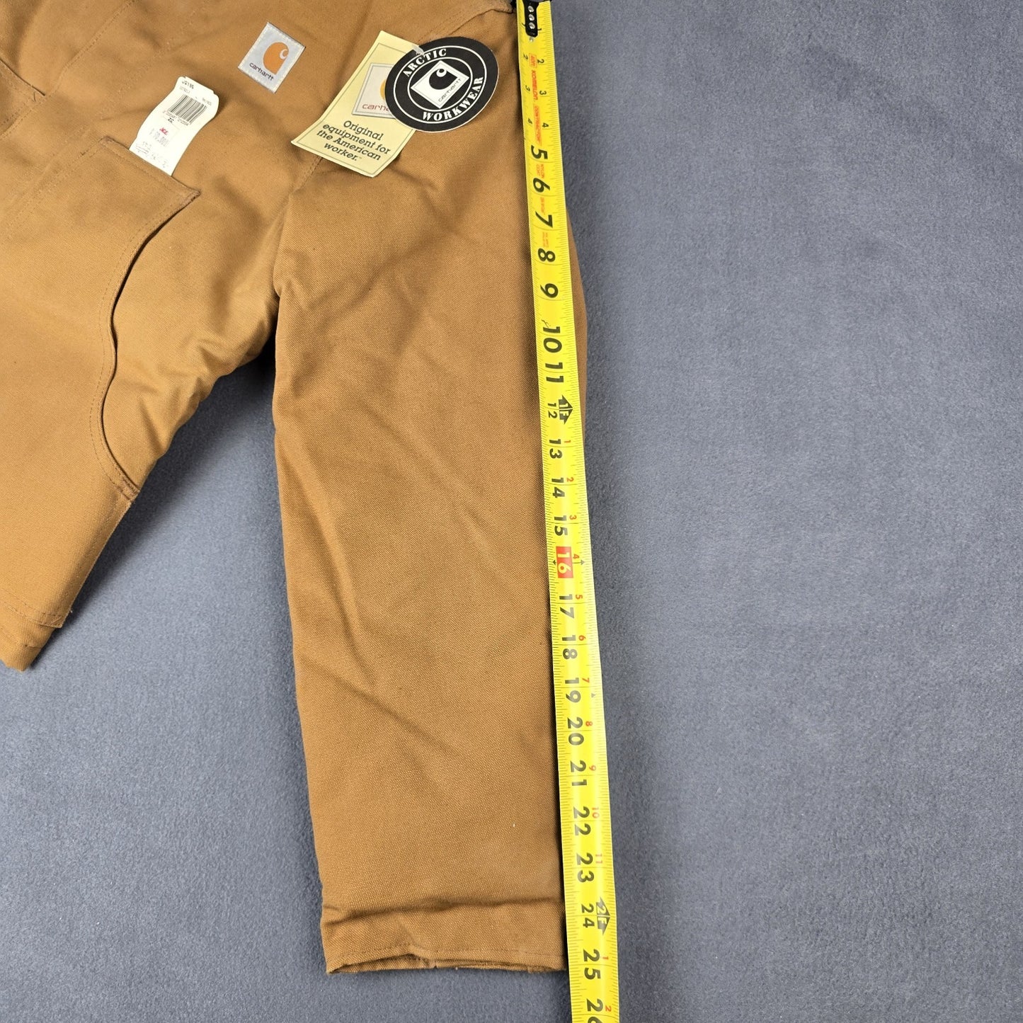 Vintage Carhartt Arctic J02 Jacket Quilt Lined Mens Small 36  Brown Deadstock