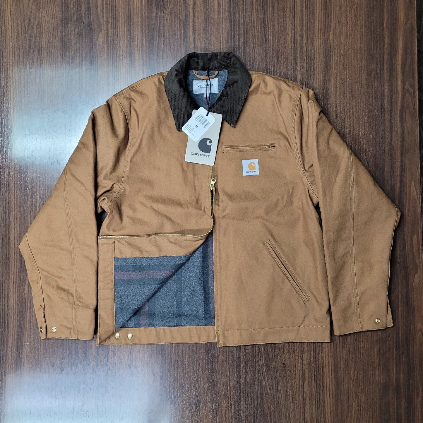 Carhartt WIP Detroit Jacket (Winter) Medium Hamilton Brown / Tobacco NWT