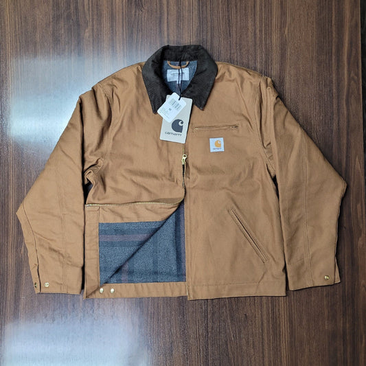Carhartt WIP Detroit Jacket (Winter) Medium Hamilton Brown / Tobacco NWT
