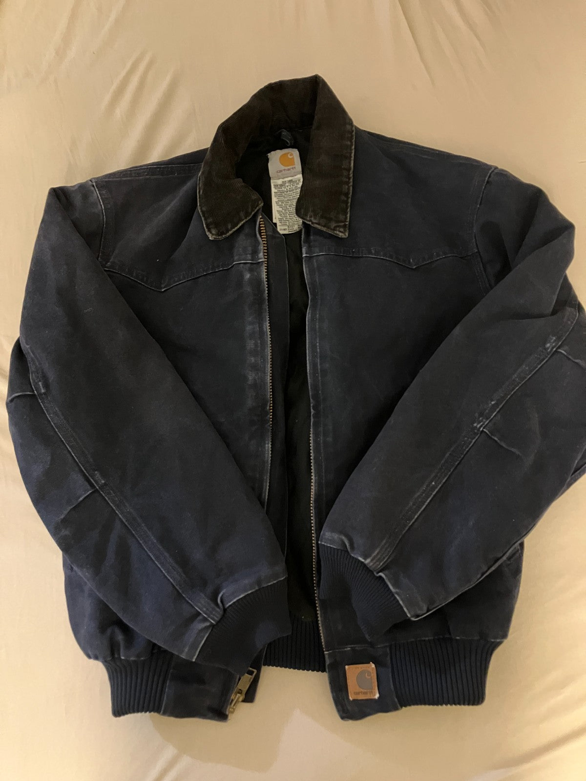 Carhartt Santa Fe Bomber Jacket Navy Small