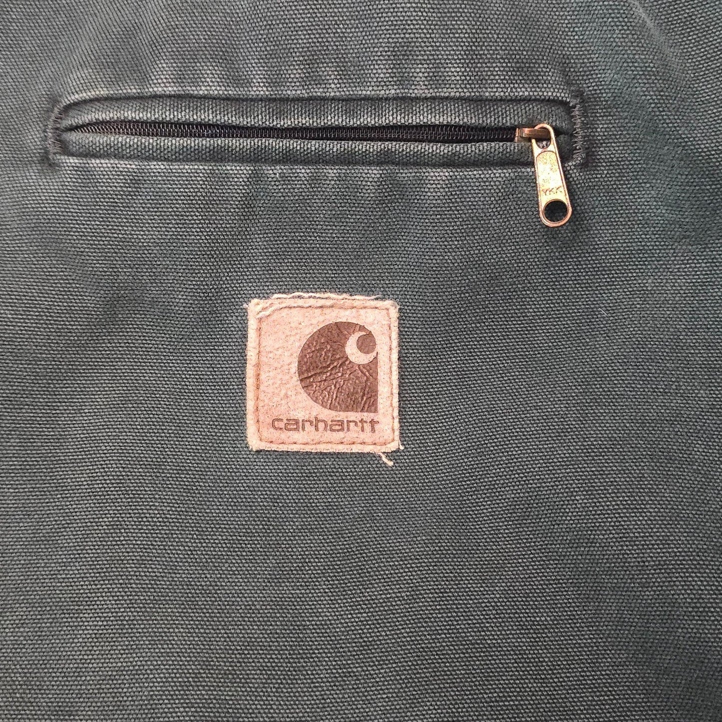 Vintage Carhartt Detroit Jacket J43 HTG Mens 2XL Green Plaid Lined Y2K