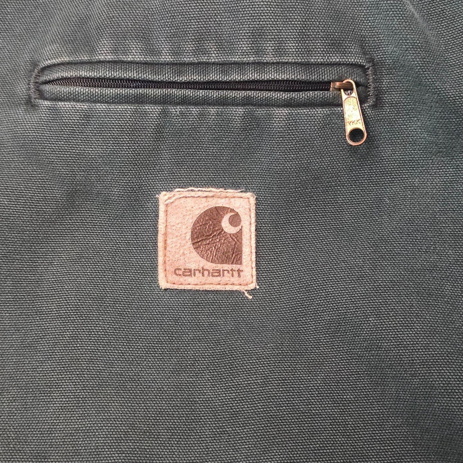 Vintage Carhartt Detroit Jacket J43 HTG Mens 2XL Green Plaid Lined Y2K