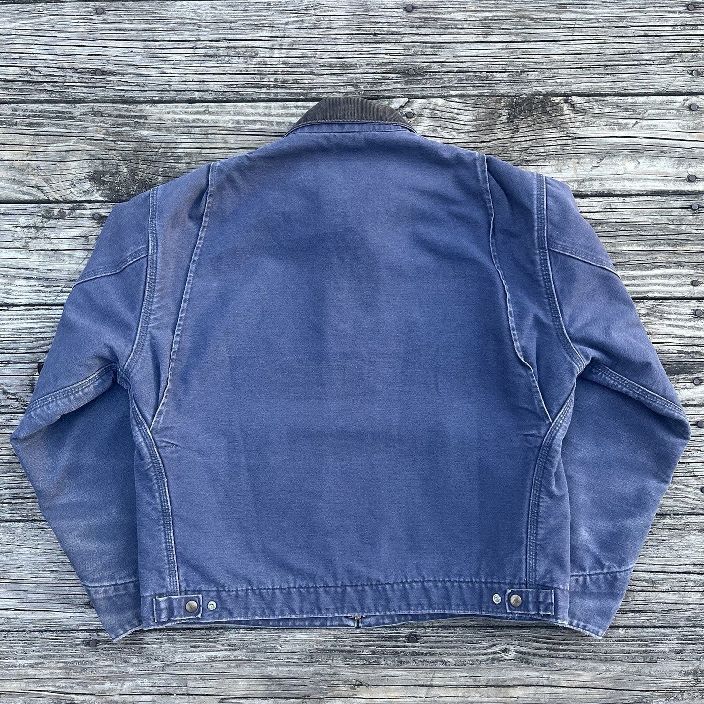 vintage 90’s carhartt j60 ptl aztec lined detroit jacket in petrol size large