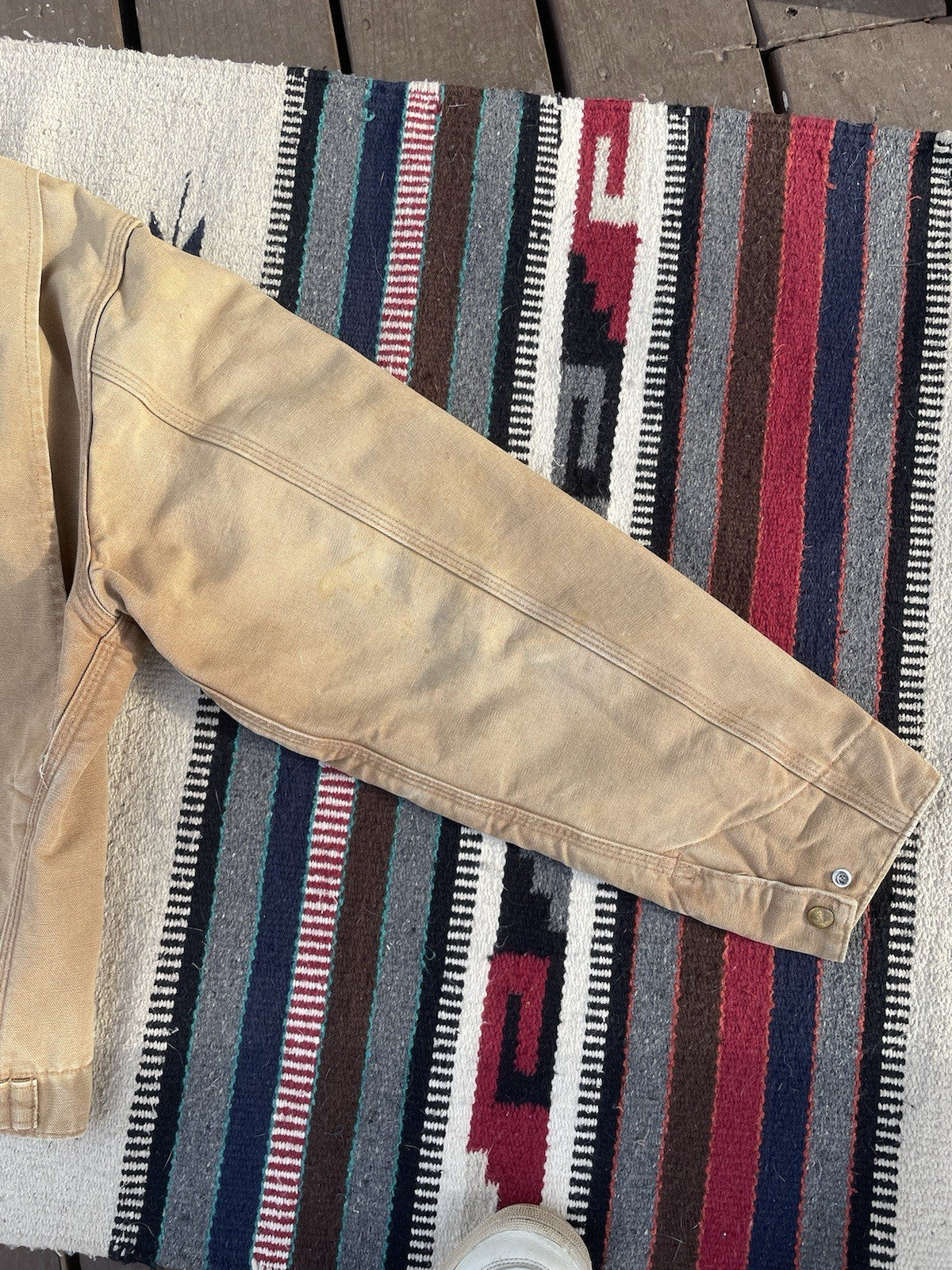 Carhartt Men’s J01 BRN Vintage Detroit Jacket Size 44 Fits Medium-Large