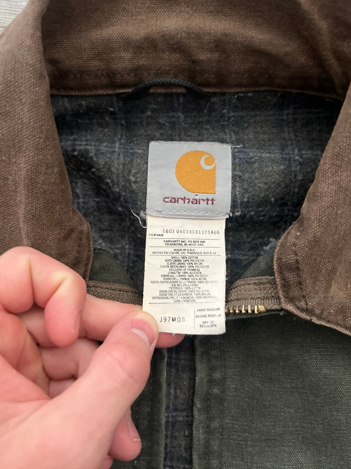 Vintage Carhartt Detroit jacket J97 MOS