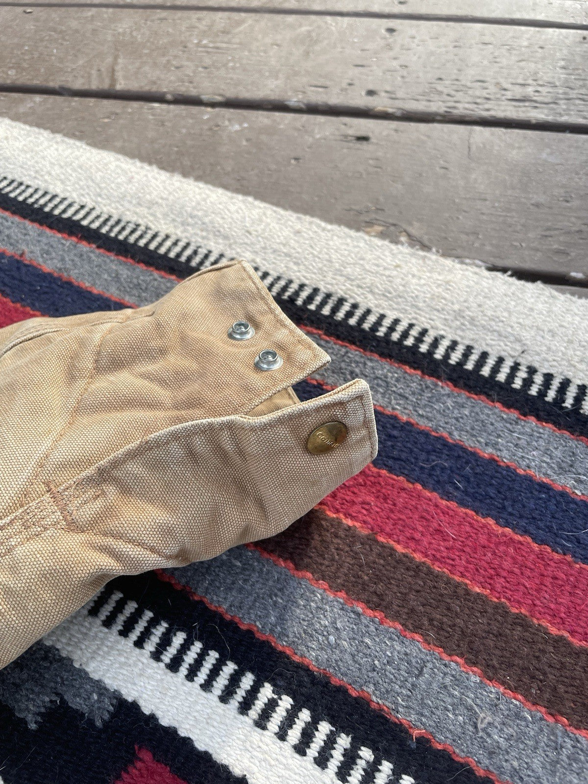 Carhartt Men’s J01 BRN Vintage Detroit Jacket Size 44 Fits Medium-Large