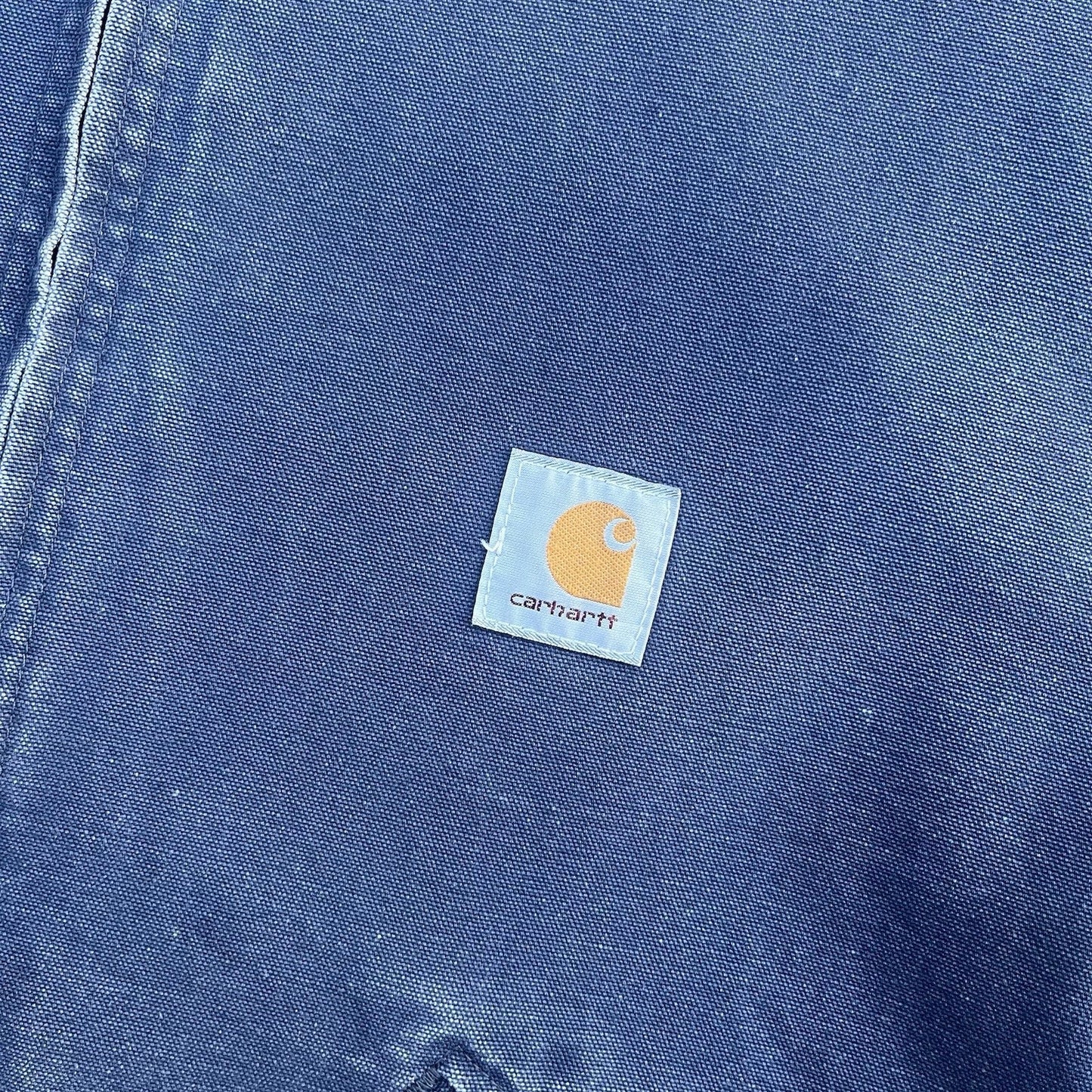 vintage 90’s carhartt j60 ptl aztec lined detroit jacket in petrol size large