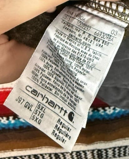 Rare J97 GVL NWT Carhartt Detroit Jacket Size 5XL