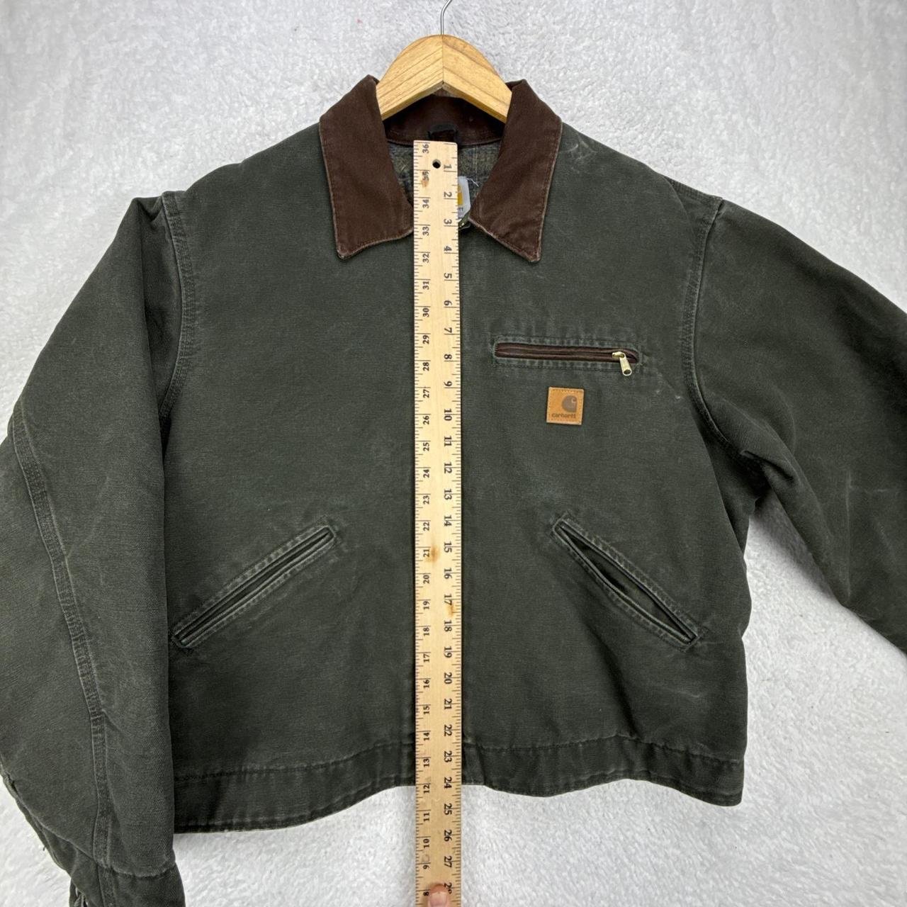 Carhartt VTG Detroit jacket blanket lined large moss green