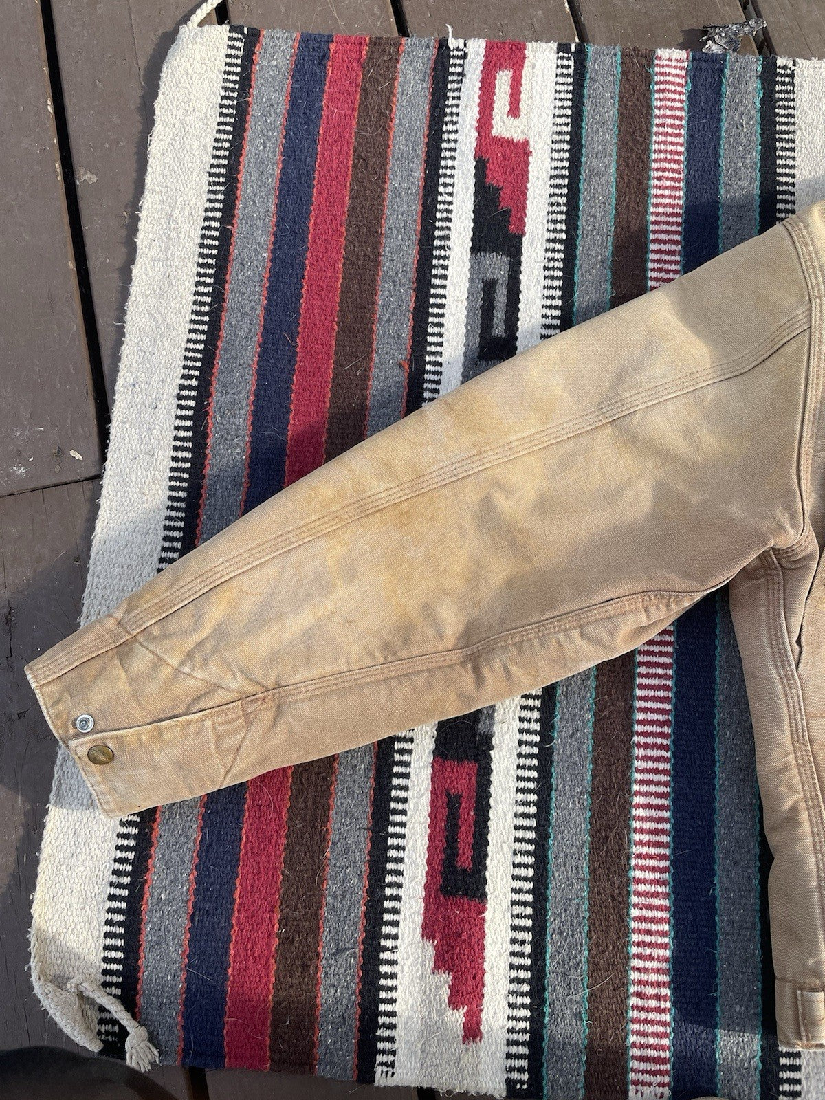 Carhartt Men’s J01 BRN Vintage Detroit Jacket Size 44 Fits Medium-Large