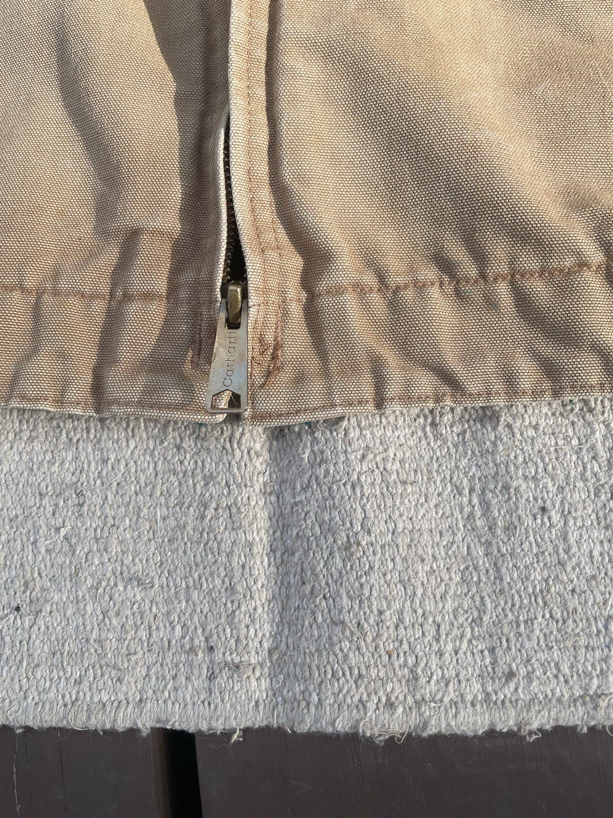 Carhartt Men’s J01 BRN Vintage Detroit Jacket Size 44 Fits Medium-Large