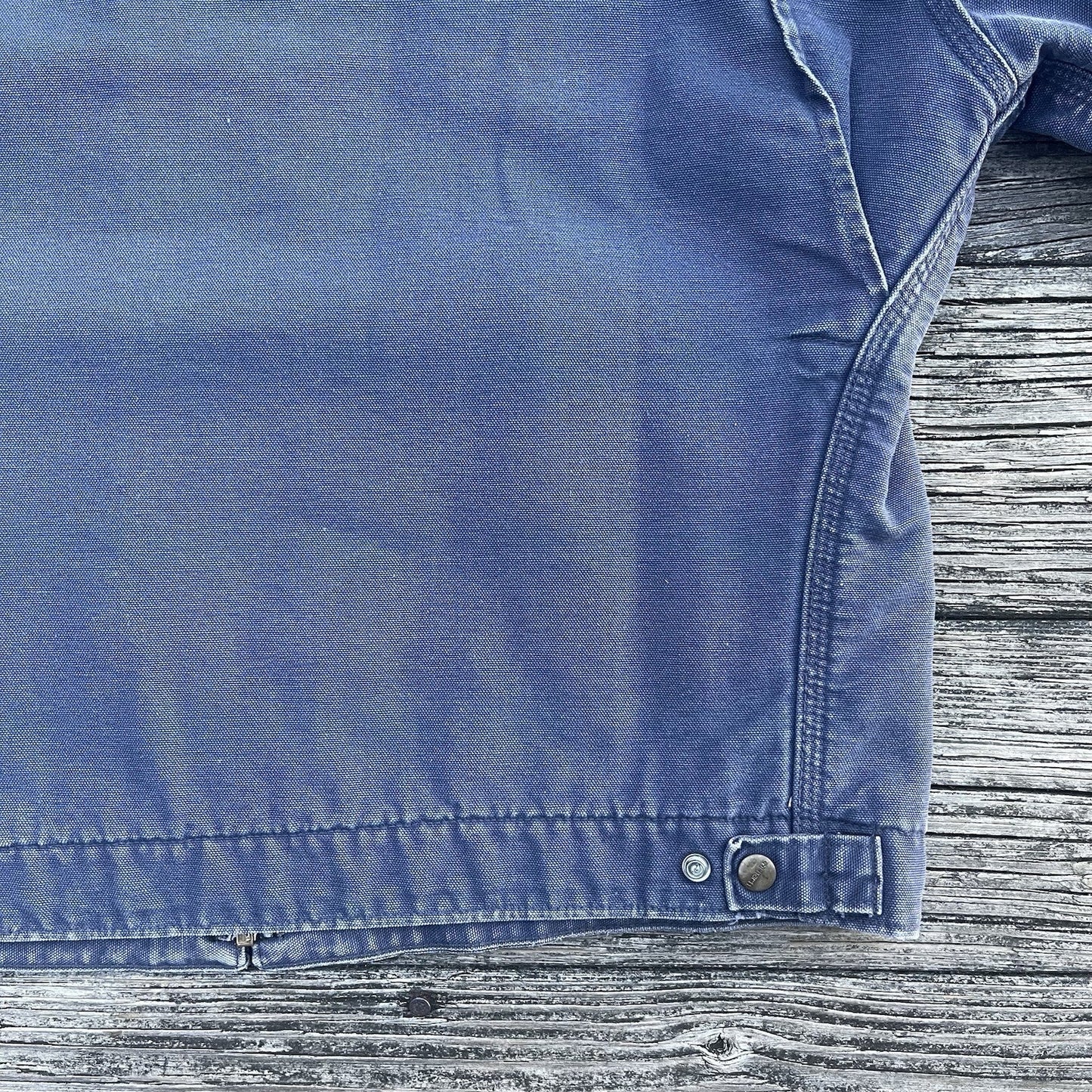 vintage 90’s carhartt j60 ptl aztec lined detroit jacket in petrol size large