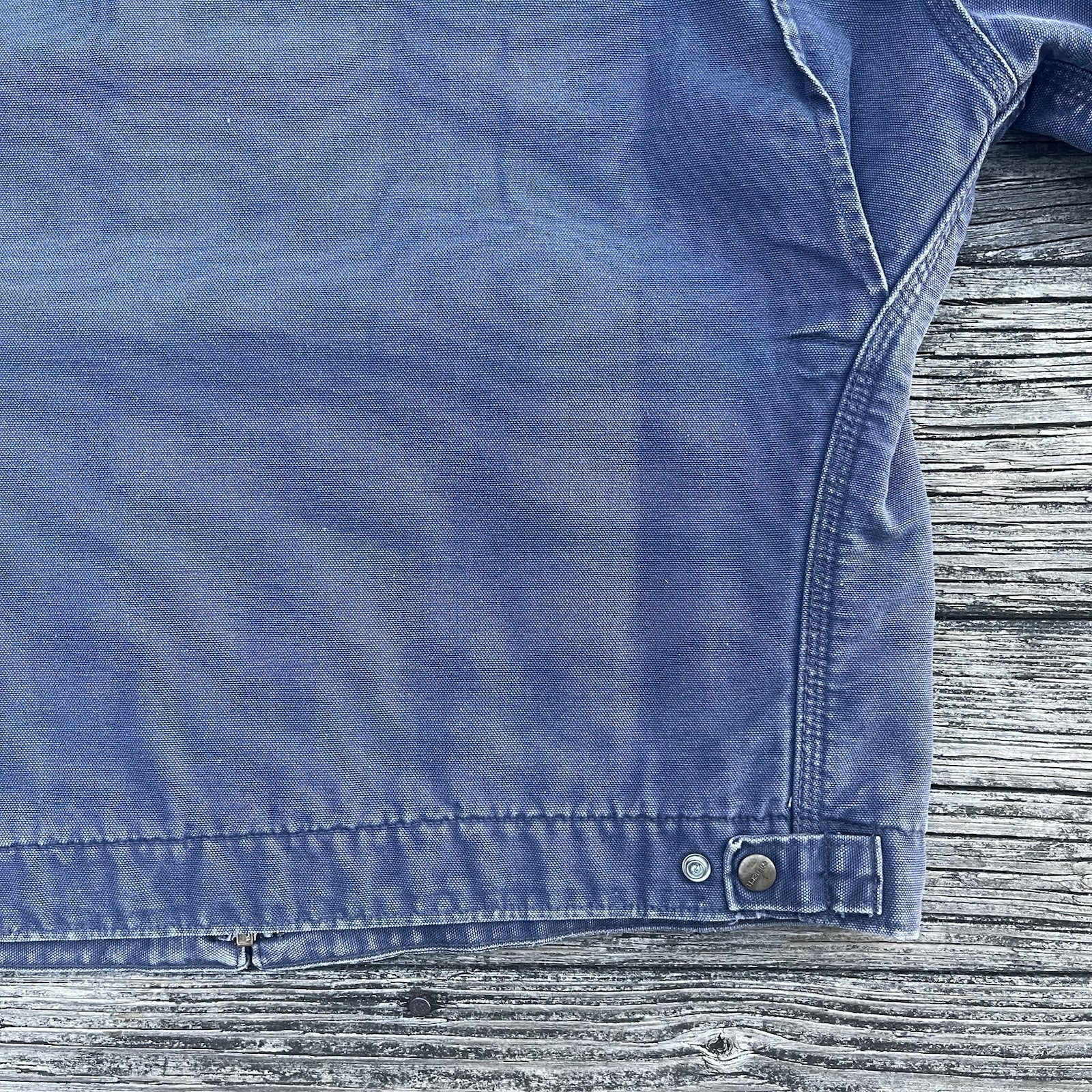 vintage 90’s carhartt j60 ptl aztec lined detroit jacket in petrol size large