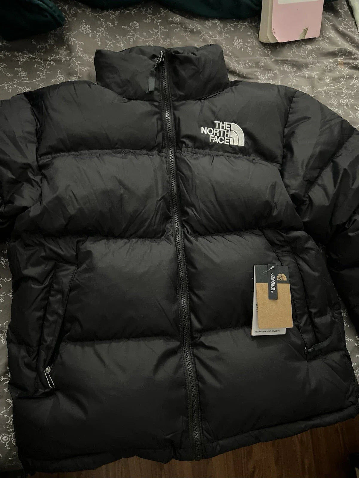 The North Face Men's 1996 Retro Nuptse 700 Down Puffer Jacket Black Size Medium