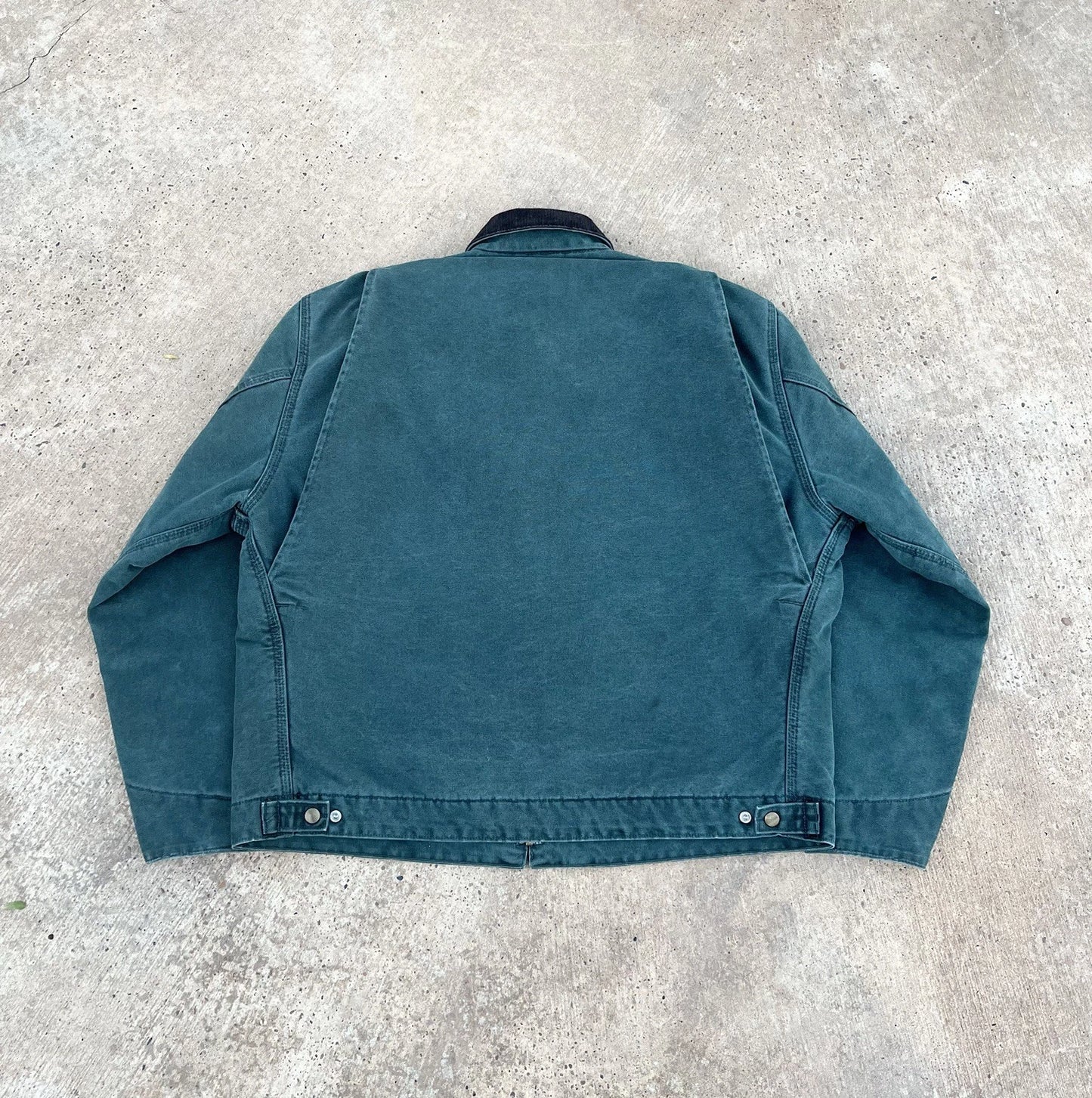 Vintage Carhartt Detroit Jacket Hunter Green J43 HTG Mens XL Blanket Lined