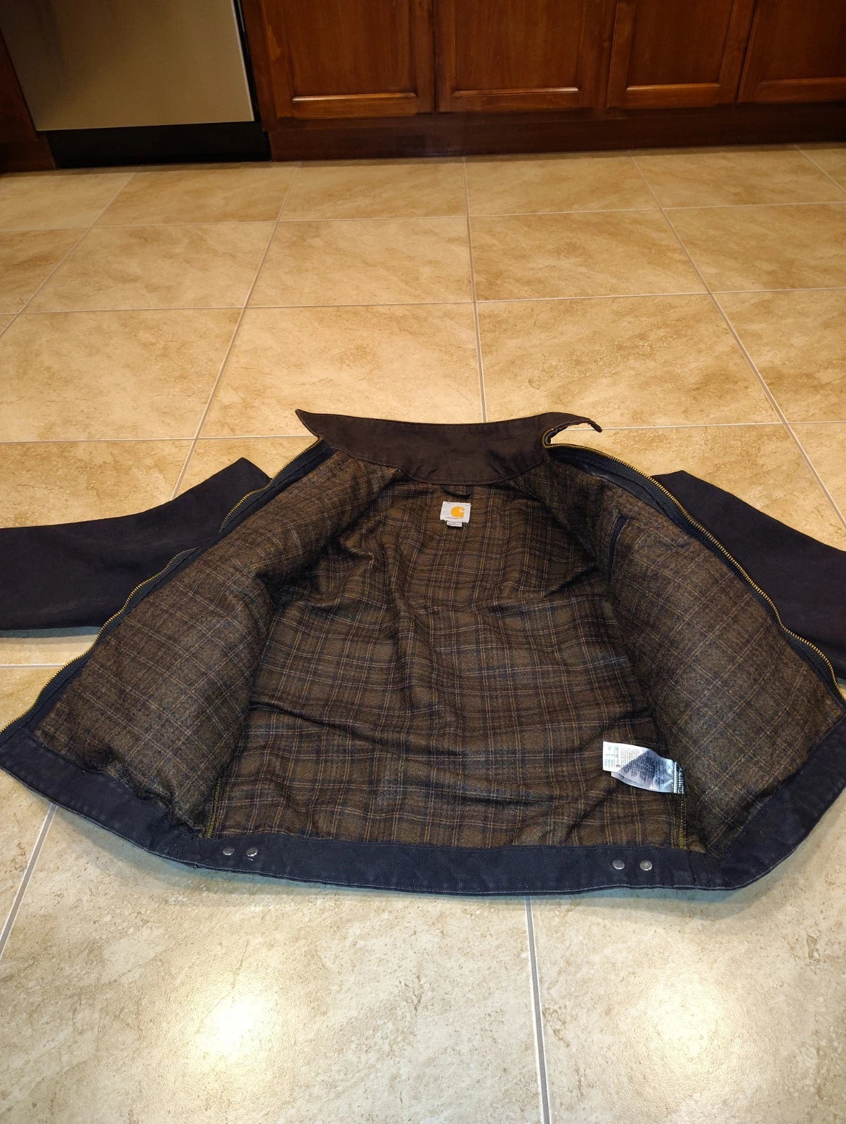 Vintage Carhartt J97-BLK Detroit Blanket Lined Jacket Size M Regular Y2K Detroit